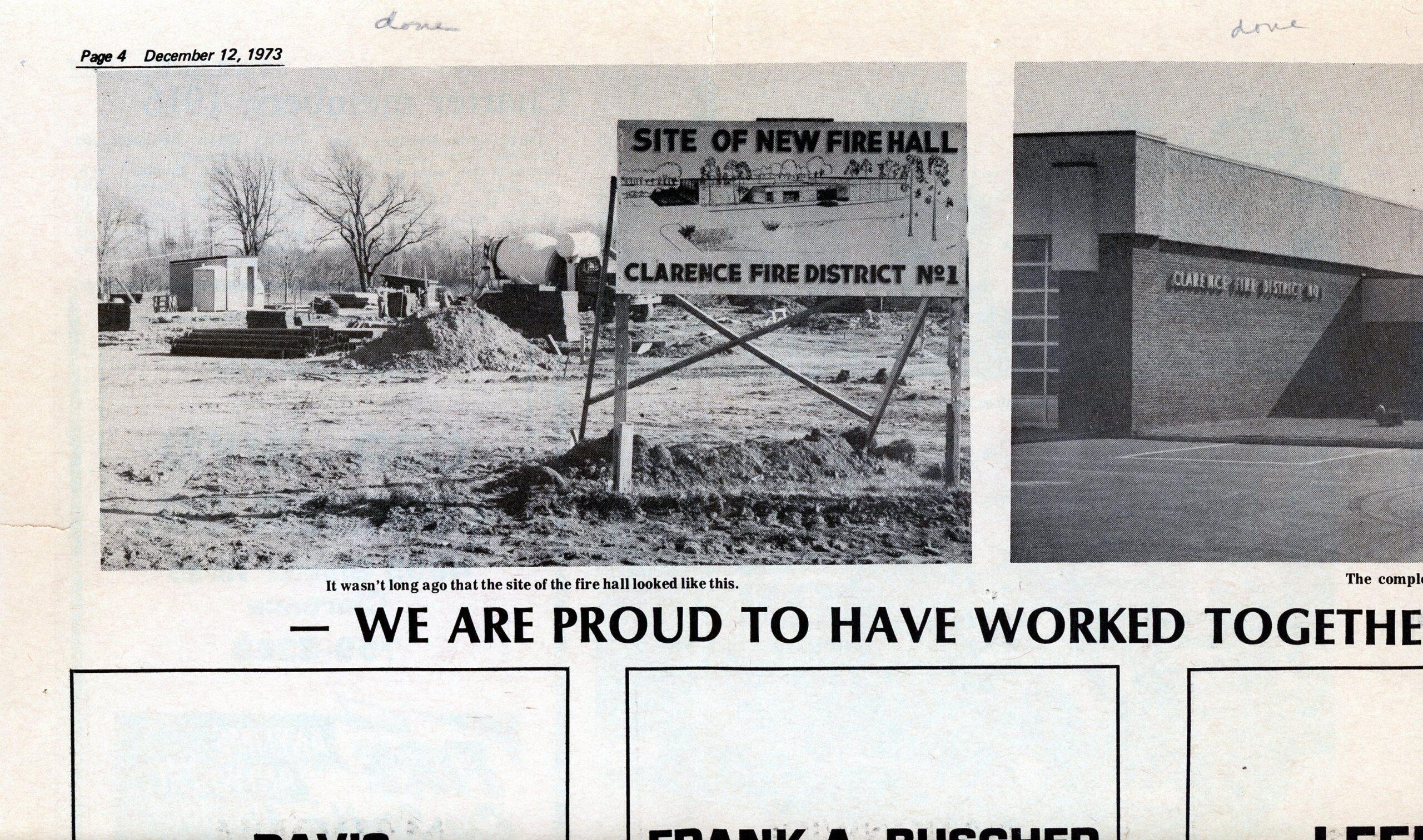 Site of New Fire Hall